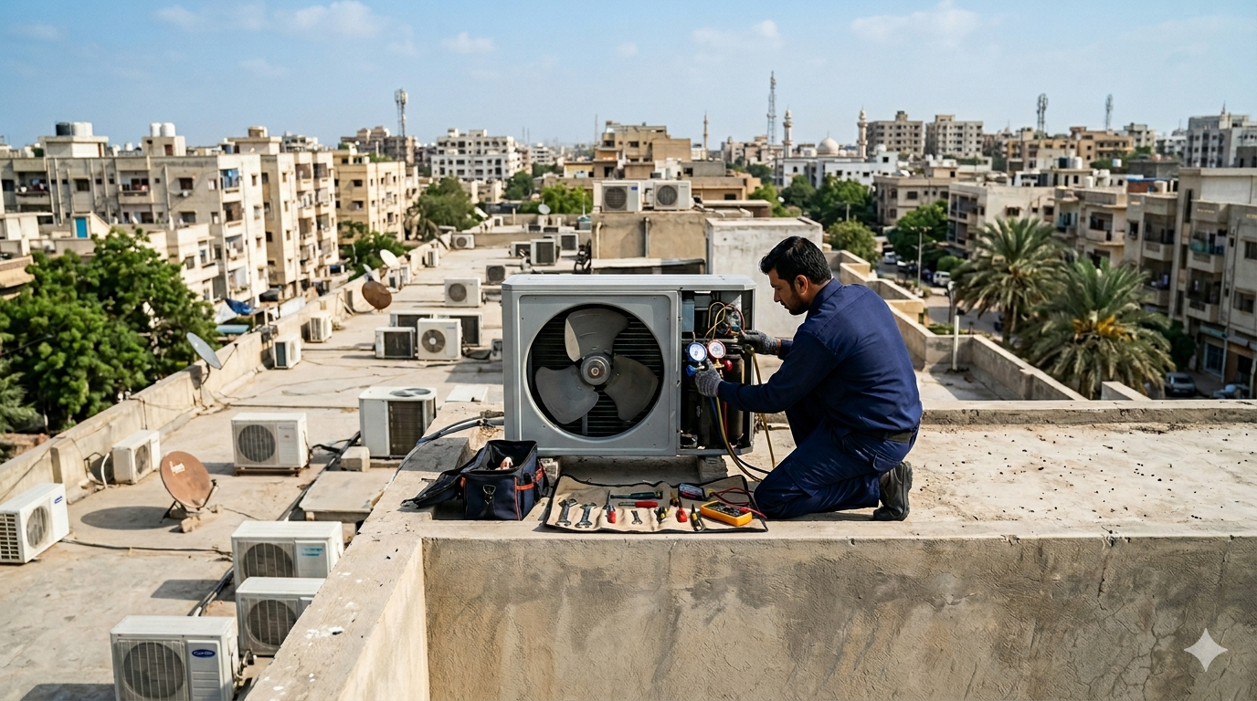 Experts AC Repairing Services in PECHS Karachi | Homefixer.pk 1 Experts AC Repairing Services in PECHS Karachi