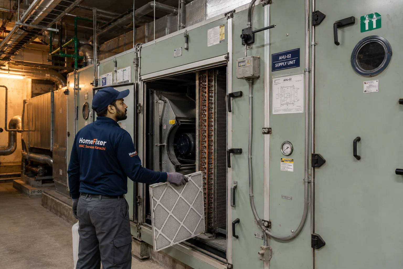 AHU maintenance
