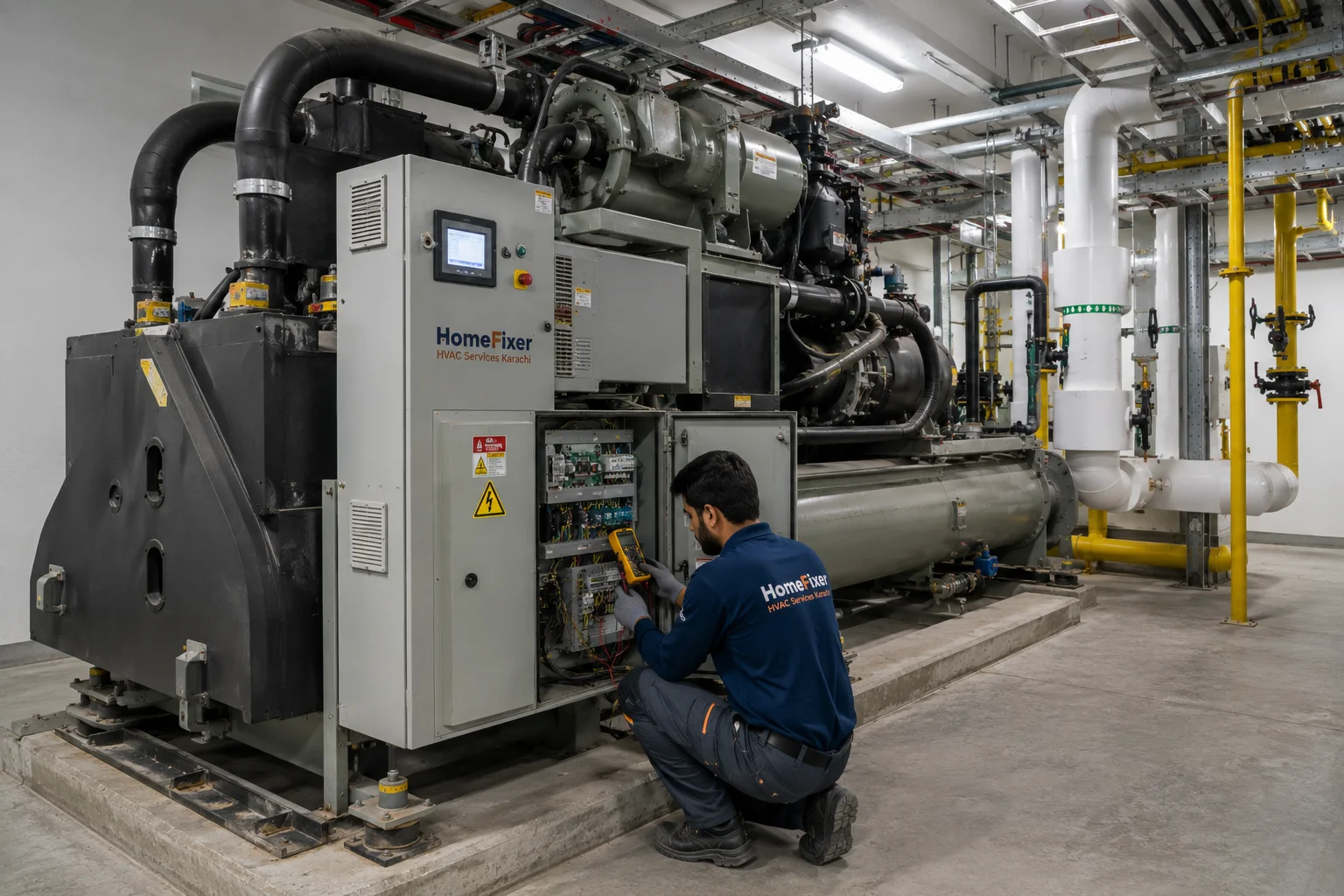 Chiller repair (plant room)