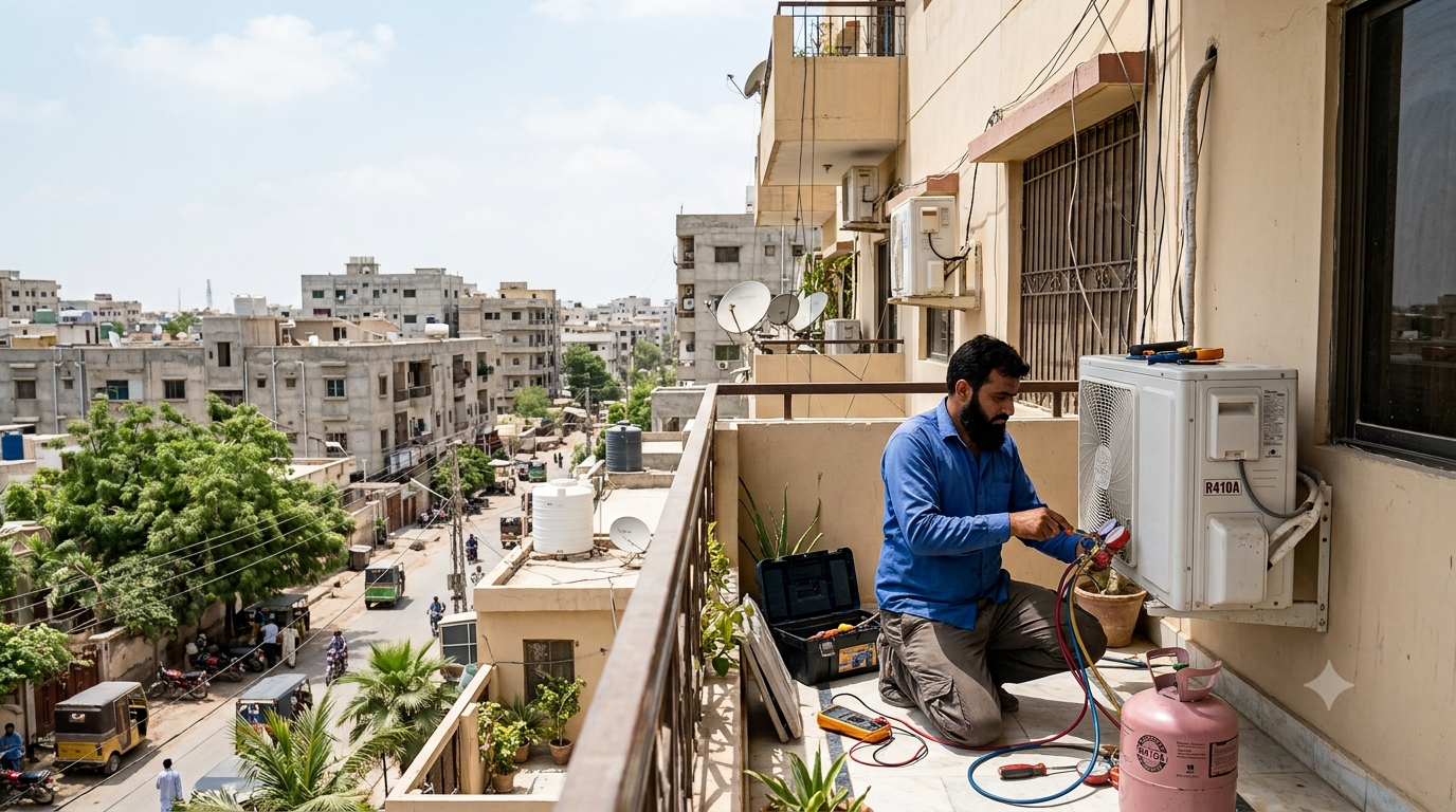 Professional AC Repair Services by Homefixer.pk