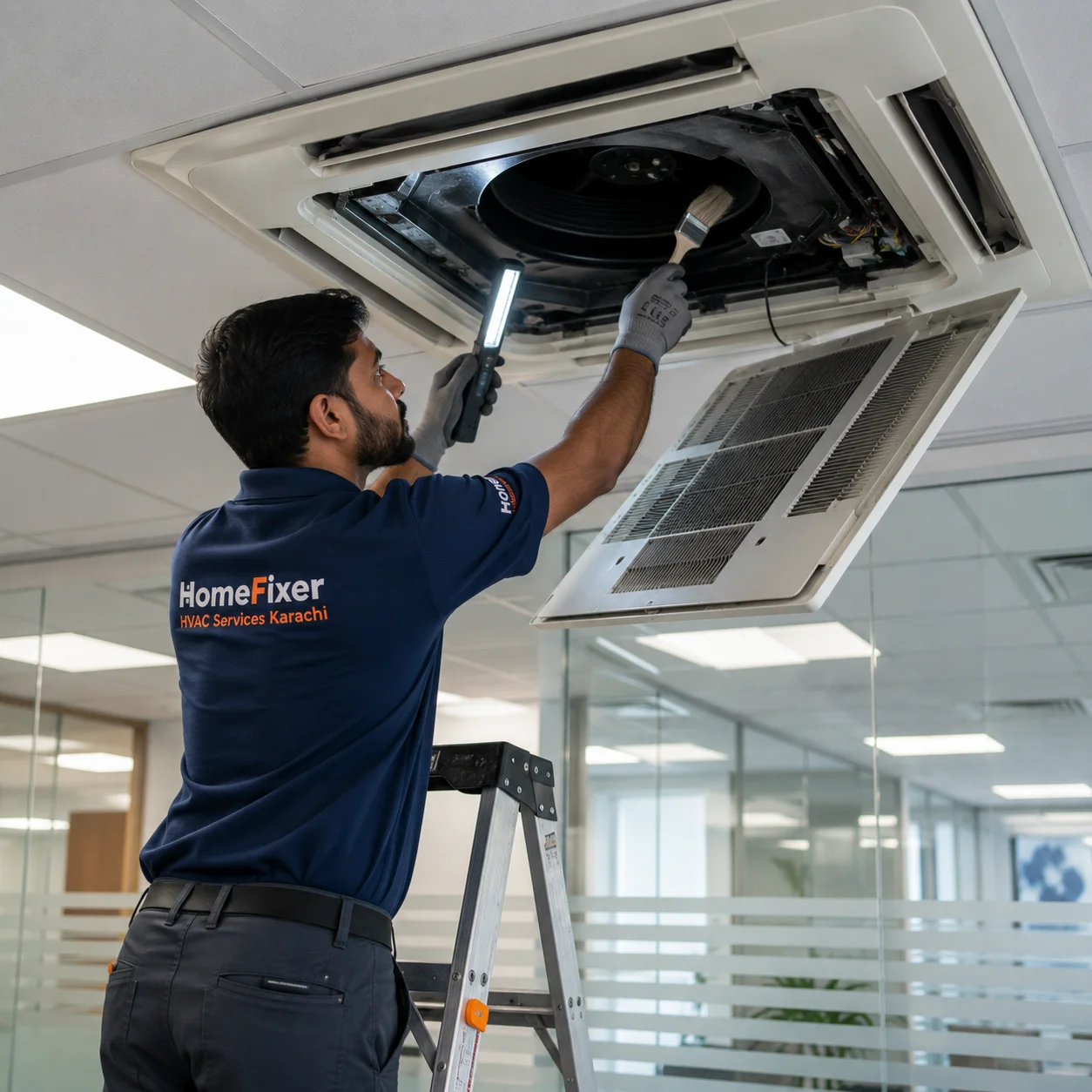 VRF indoor unit maintenance