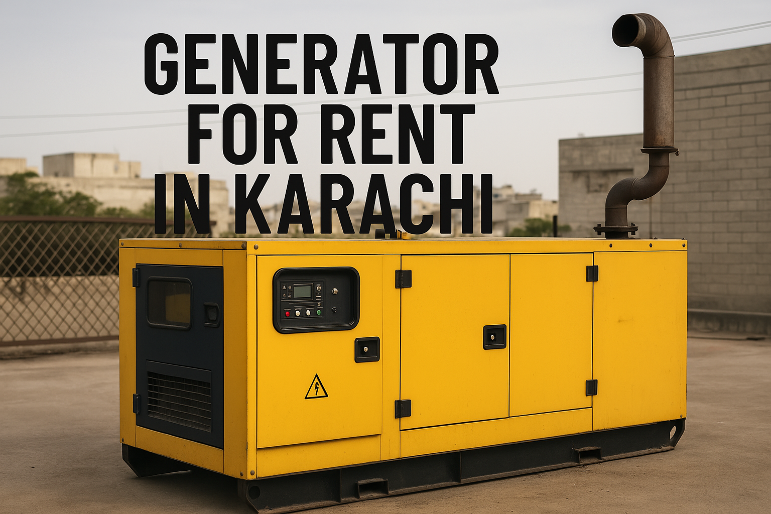 Generator for Rent in Karachi
