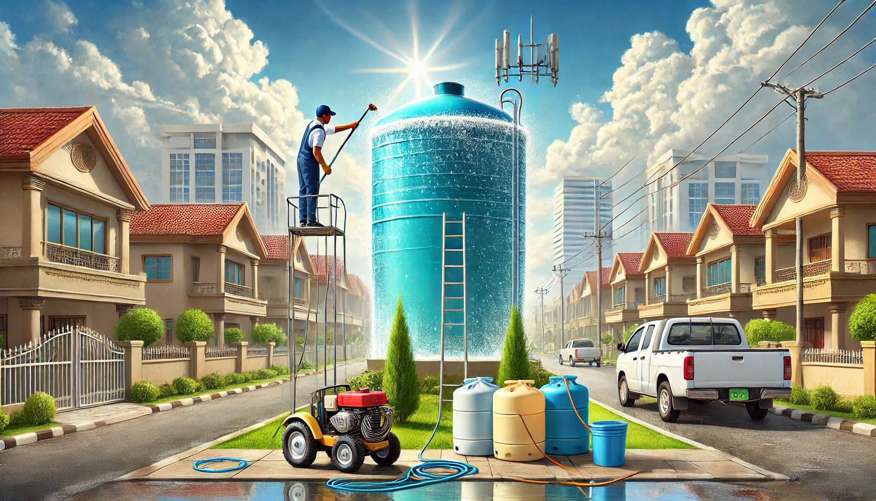 Professional Water Tank Cleaning in PECHS Karachi