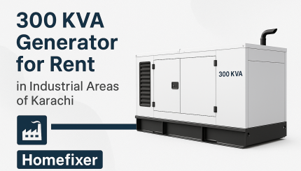 Generator for Rent 300 KVA Capacity Available in Karachi’s Industrial Areas
