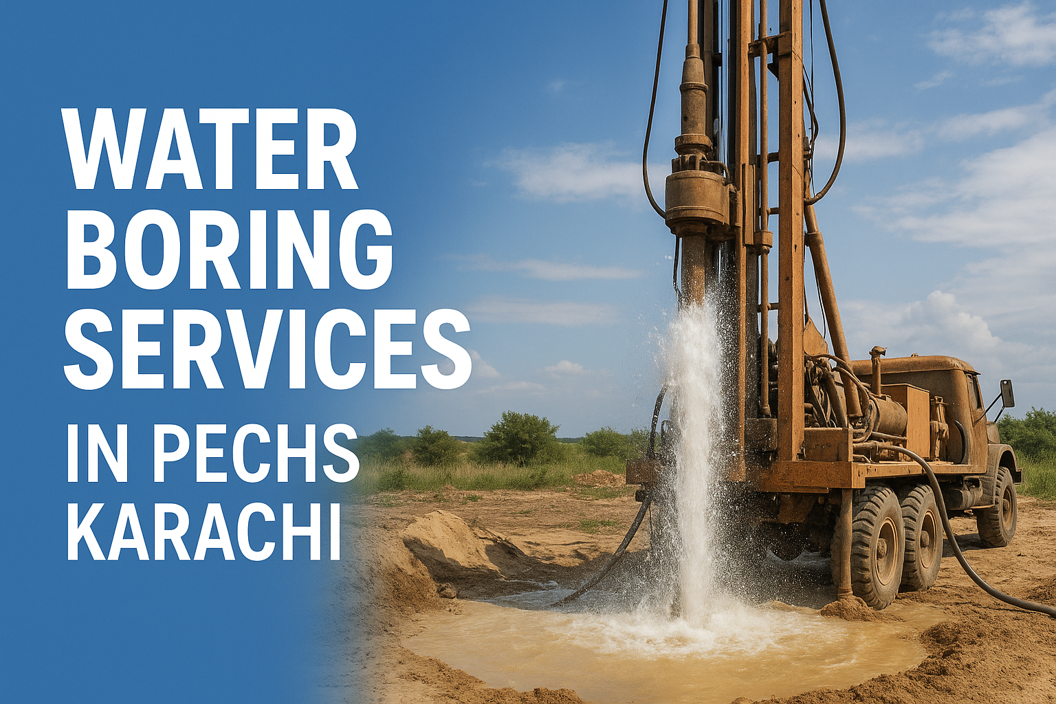 Professional Water Boring Services in PECHS Karachi