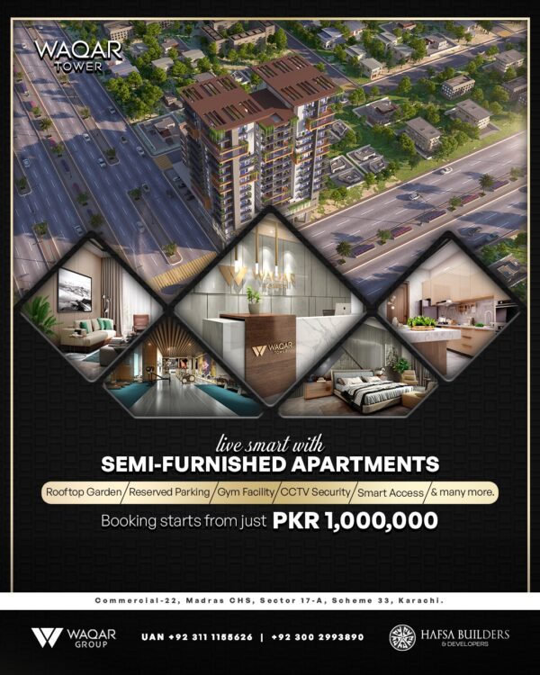 Your Dream Apartment on Instalment in Scheme 33 Karachi