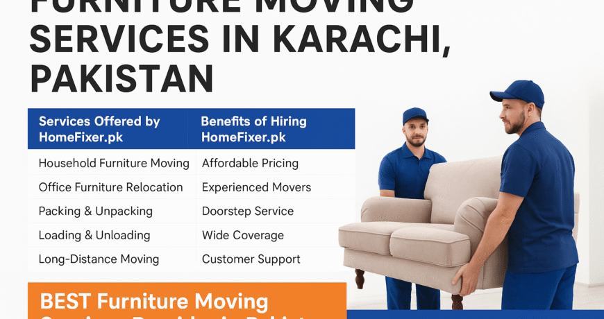 Furniture Moving Services in Karachi, Pakistan