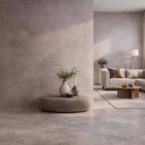 Modern Microcement Floor and Wall Installation in DHA Karachi