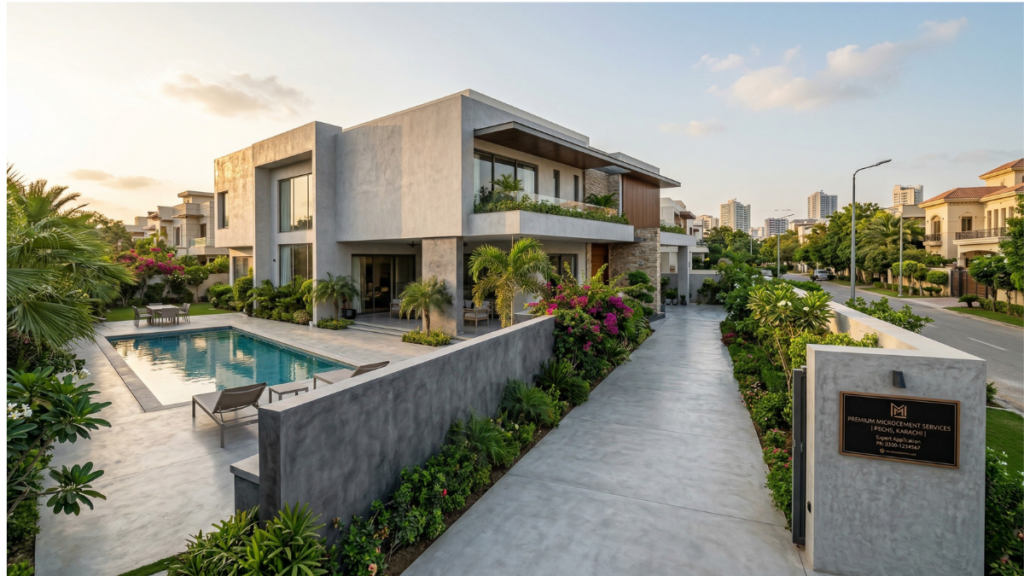 Home 207 Premium Microcement Services in PECHS Karachi