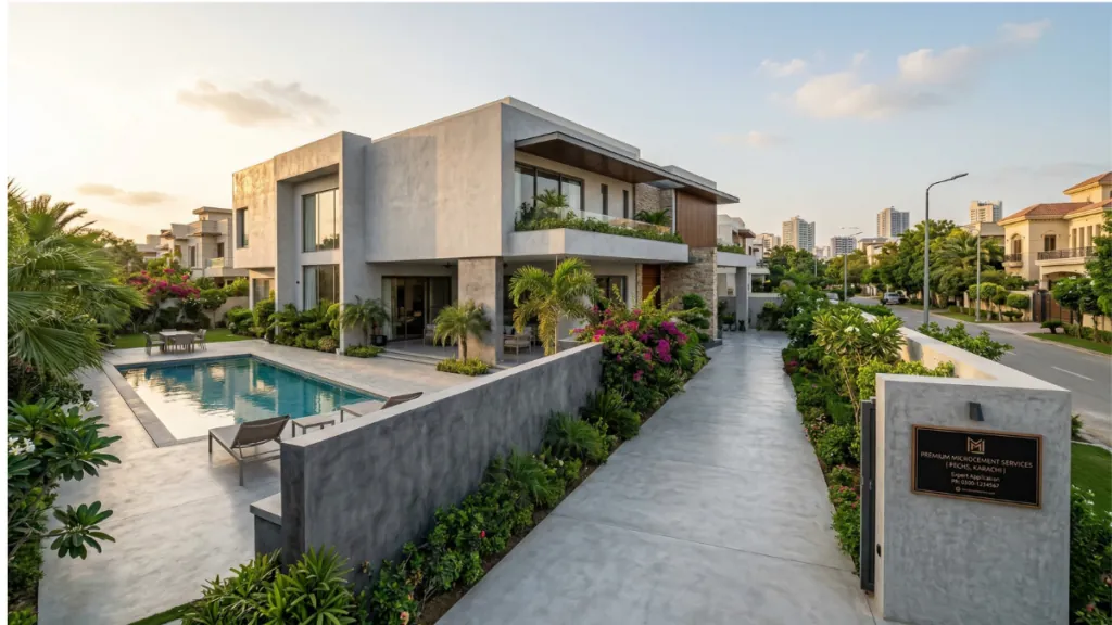Home 6 Premium Microcement Services in PECHS Karachi