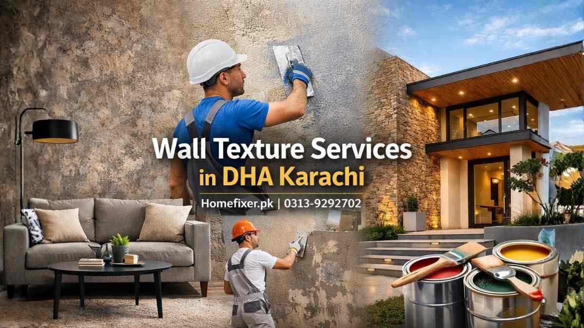 Premium Wall Texture Services in DHA Karachi