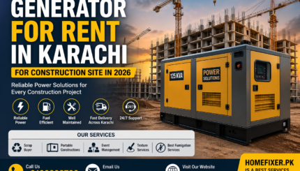 Generator for Rent in Karachi 2026 for Construction Sites Reliable Power Solutions Across Karachi