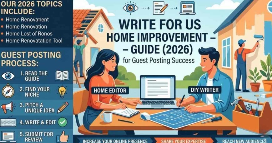 Write For Us Home Improvement – Guide (2026) for Guest Posting Success