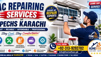 AC Repairing Services in PECHS Karachi Homefixer.pk