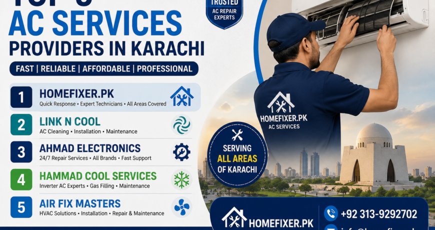 Top 5 AC Services in Karachi | Reliable AC Repair & Installation 1 Top 5 AC Services in Karachi Reliable AC Repair & Installation