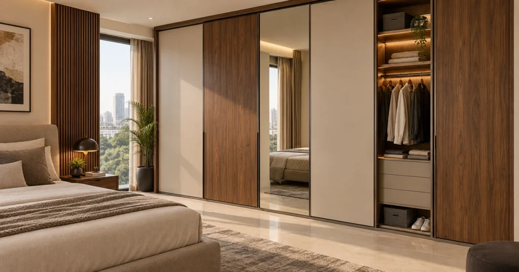 Modern custom wardrobe design in Karachi by HomeFixer 1 Modern custom wardrobe design in Karachi by HomeFixer
